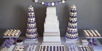 purple-white-gray-dessert-candy-buffet-display